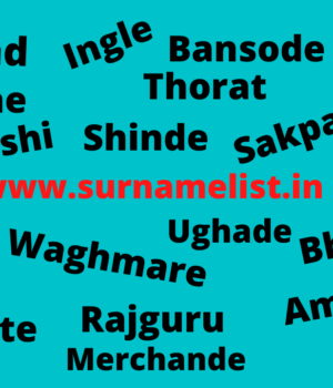 Jay Bhim Surname List