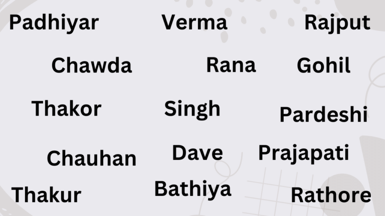 rajput surname list