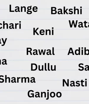 Kashmiri Pandit Surnames List