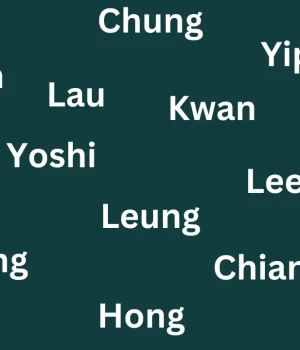 Hong Kong Surnames List